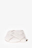 Bottega Veneta White Leather Maxi Intrecciato Padded Clutch