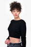 Cushnie Et Ochs Black Long Sleeve Ribbed Top