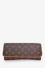 Louis Vuitton 2001 Brown Monogram Pochette Twin GM Shoulder Bag