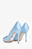 Manolo Blahnik Sky Blue Satin Hangisica Heels Size 40