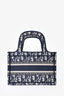 Christian Dior 2020 Navy Oblique Mini Book Tote