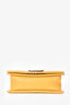 Pre-loved Chanel™ 2019/20 Yellow Caviar Leather Small Boy Bag