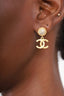 Pre-Loved Chanel™ Gold-Tone Crystal CC Drop Earrings