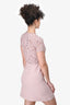 Valentino Pink Lace A-Line Dress Size 38