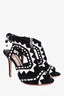 Sophia Webster Black/White Beaded Heels Size 40