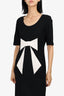 Love Moschino Black/White Bow Print Dress Size 44