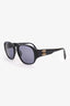 Pre-Loved Chanel™ Black Round Sunglasses With Gold-Tone CC