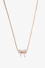 Tiffany & Co. 18K Gold Diamond Bow Necklace