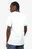 Moschino Couture White Cotton Belt Logo T Shirt Size 40 Mens