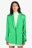 Ser.O.Ya Green Silk Blazer Size M