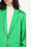 Ser.O.Ya Green Silk Blazer Size M