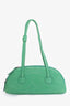 Marge Sherwood Green Leather Bessette Top Handle Bag