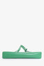 Marge Sherwood Green Leather Bessette Top Handle Bag