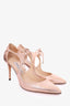 Jimmy Choo Rose Gold Leather Heels Size 37.5