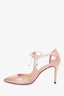 Jimmy Choo Rose Gold Leather Heels Size 37.5