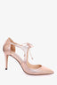 Jimmy Choo Rose Gold Leather Heels Size 37.5