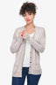 Vince Beige V Neck Cardigan Size S