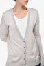 Vince Beige V Neck Cardigan Size S