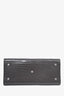 Saint Laurent Grey Croc Embossed Small Sac Du Jour Top Handle with Strap