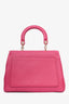 Christian Dior 2015 Pink Pebbled Leather Medium 'Be Dior' Top Handle Bag