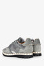 Valentino Grey Suede Leather Rockstud Sneakers Size 35