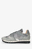 Valentino Grey Suede Leather Rockstud Sneakers Size 35