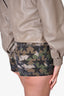 Valentino Military Green Camouflage Denim Shorts Size 40