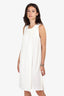 Lanvin 22F White Tiered Sleeveless Mini Dress Size 40