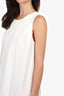 Lanvin 22F White Tiered Sleeveless Mini Dress Size 40