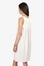 Lanvin 22F White Tiered Sleeveless Mini Dress Size 40