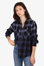 Amiri Black Checked Long-Sleeve Shirt Size 8