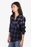 Amiri Black Checked Long-Sleeve Shirt Size 8