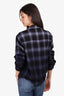 Amiri Black Checked Long-Sleeve Shirt Size 8