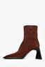 Alexander Wang Brown Suede Leather Ankle Boots Size 35.5