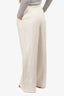 Zimmermann White Linen Striped Wide Leg Pants Size 0