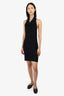 Ilaria Nistri Black Sheer Sleeveless Dress Size M