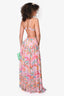 Rococo Sand Pink/Multicolour Beaded Cut-out 'Rio' Dress Size M