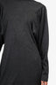 Isabel Marant Grey Wool Long Sleeve Midi Dress Size 40