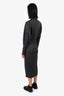 Isabel Marant Grey Wool Long Sleeve Midi Dress Size 40