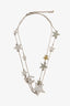 Pre-Loved Chanel™ 2008 Silver-Tone Crystal Star CC Necklace