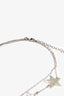 Pre-Loved Chanel™ 2008 Silver-Tone Crystal Star CC Necklace