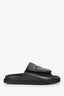 Gia Borghini Black Leather 'Gia 3' Slides Size 40