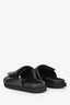 Gia Borghini Black Leather 'Gia 3' Slides Size 40