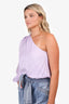 Cami NYC Purple Striped One Shoulder Top Size S