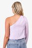 Cami NYC Purple Striped One Shoulder Top Size S