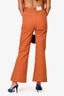 See by Chloe Orange Boot Cut Pants Size 34