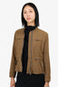 Rick Owens Brown Wool Zip-up Jacket Size 4