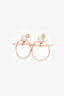 Hermès 18K Rose Gold Loop Earrings