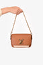 Louis Vuitton Brown/Cream Leather 'Lockme Tender' Crossbody