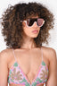 Fendi Pink Polarized Rimless Pearl Sunglasses